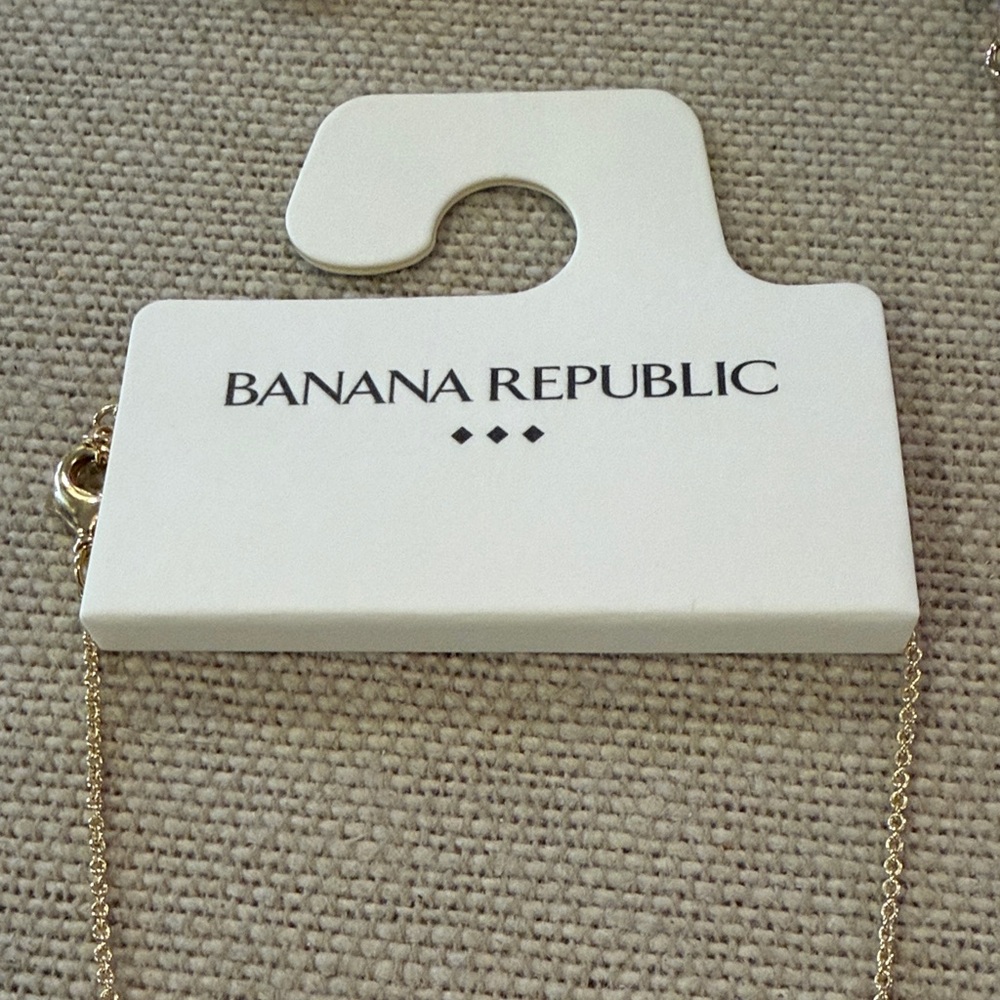 Banana Republic Cubic Zirconia Solitaire Necklace/NWT - Picture 5 of 9